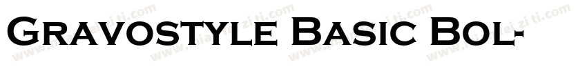 Gravostyle Basic Bol字体转换